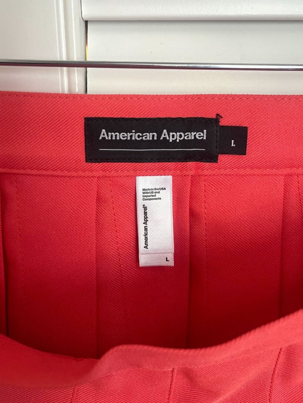 *Vintage* American Apparel Tennis Cheerleader Skirt in Watermelon Size Large - Picture 7 of 10